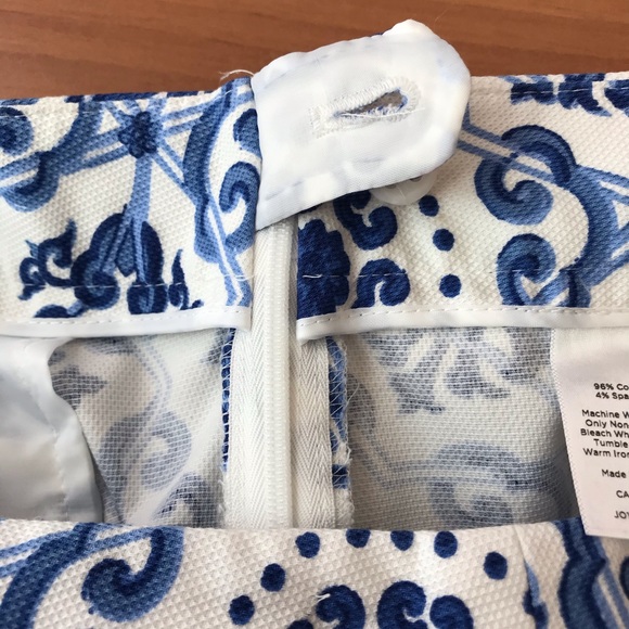 Talbots Petites Blue and White Pants Size 8p - Picture 5 of 6